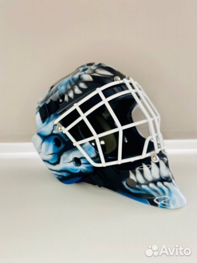 Шлем вратарский новый аэрография профессиональный