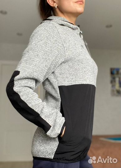 Кофта noname fleece jacket WOS 24 grey melange