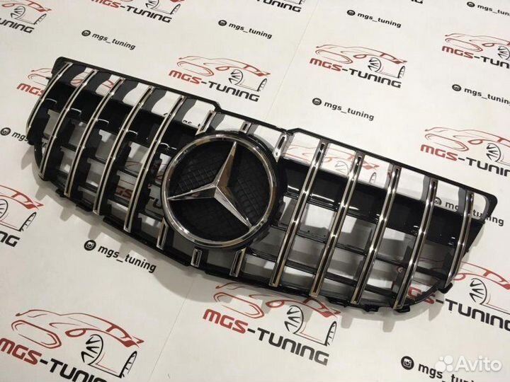 Решетка на Mercedes GLK 12-15г. GT-Style