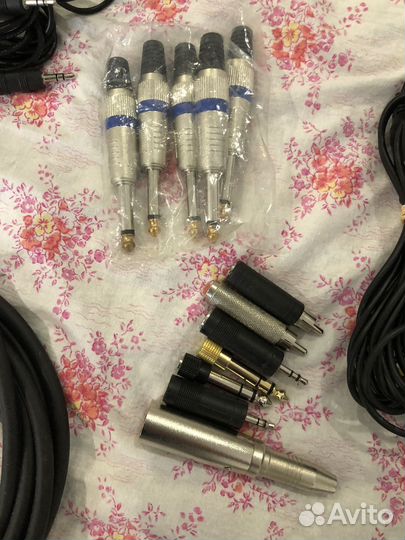 Аудио провода разные: Микрофонные, джеки