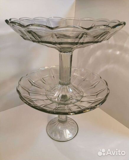 Ваза на ножке винтаж СССР