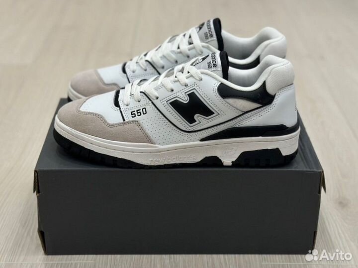 Кроссовки New Balance 550 White Black (36-45)