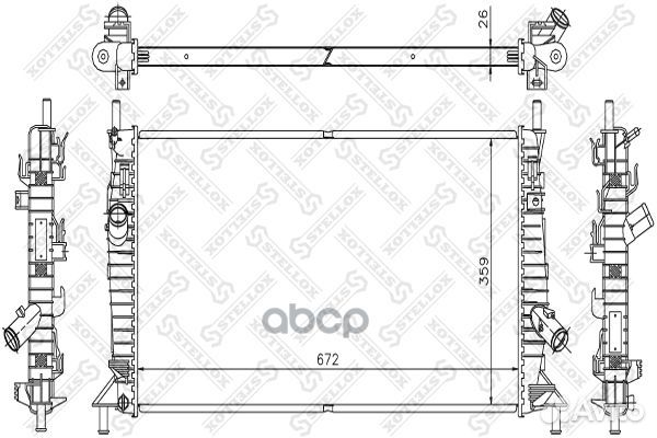 10-25182-SX радиатор системы охлаждения Mazda