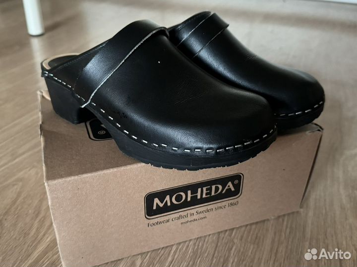 Кожаные шведские сабо мюли Moheda