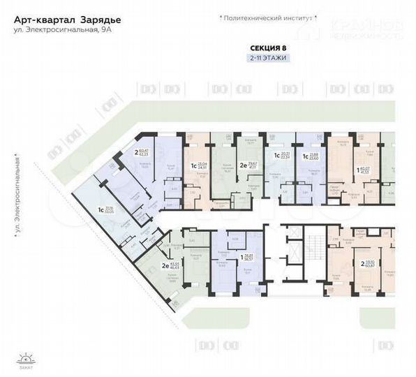 Квартира-студия, 33,1 м², 8/19 эт.