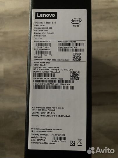 Ноутбук Lenovo