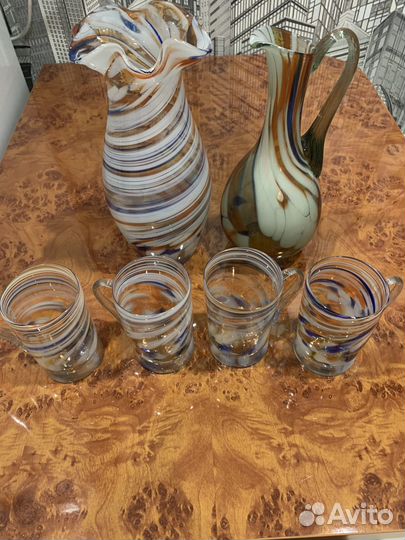 Посуда цветное стекло СССР