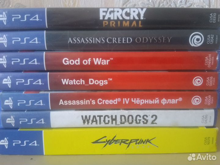Диски с играми для PS4
