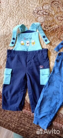 Детская одежда: полукомбинезон р. 86