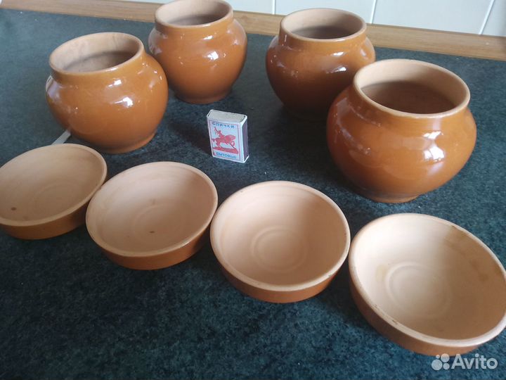 Горшочки для запекания с крышками сссрновые