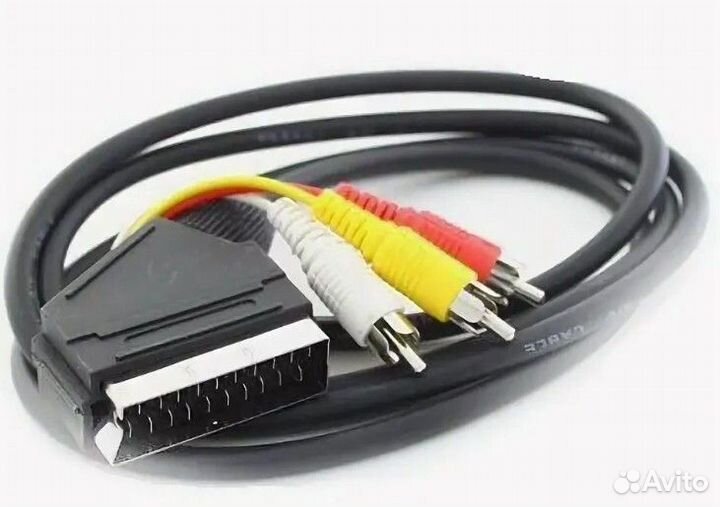 Кабель scart x 3RCA -1.0 м. Сигнал 11525