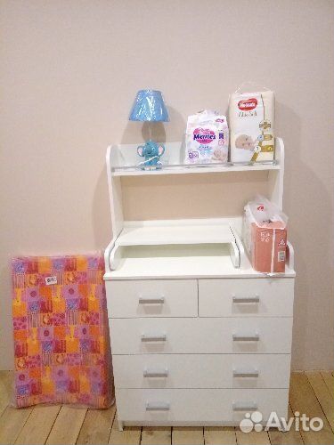 Детский пеленальный комод белый