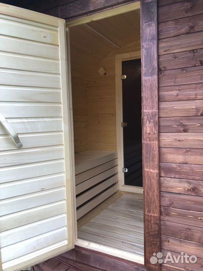 Баня бочка квадро 4 метра Каменногорск