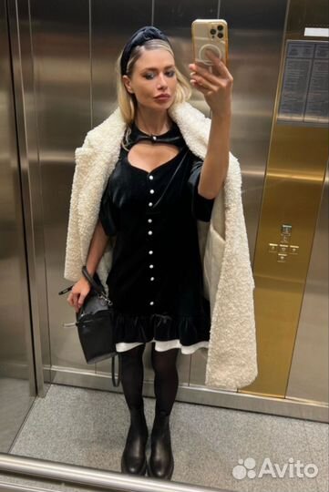 Бархатное вечернее платье