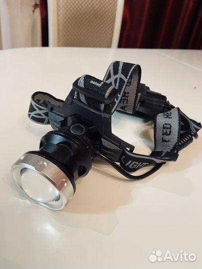 Налобный фонарь светодиодный работа от 2х акб