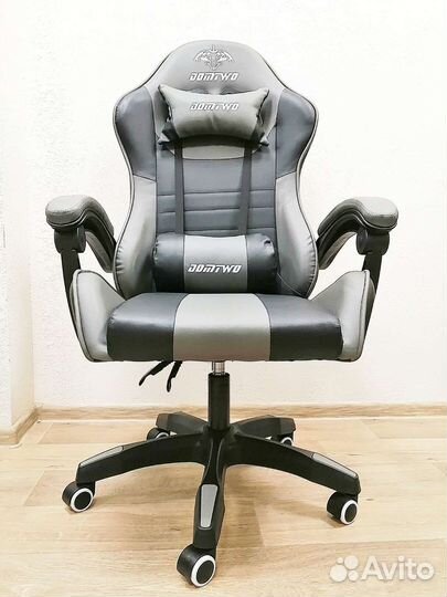 Игровое кресло Новое компьютерное Черно-Серое