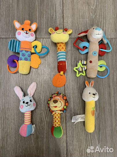 Погремушки грызунки до 1 года