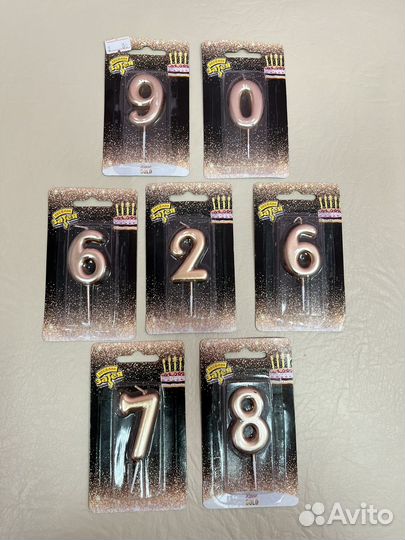 Свечи для торта / цифры для торта