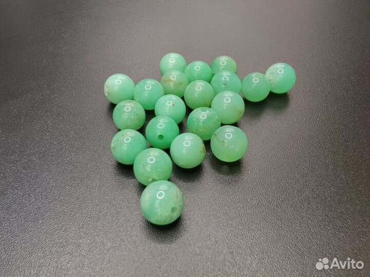 Хризопраз бусины 7 мм