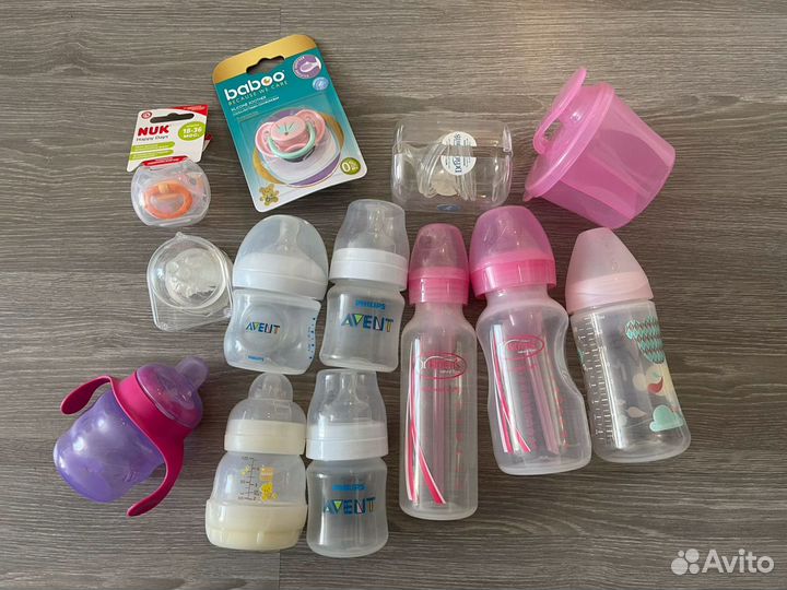 Бутылочки для кормления Dr browns и Avent