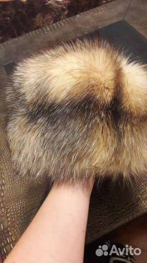 Шапка из меха лисы