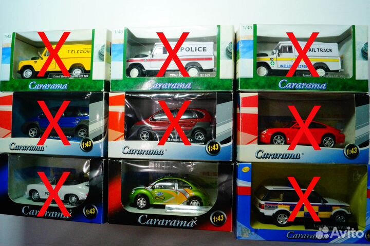 Модели автомобилей Cararama Масштаб 1:43