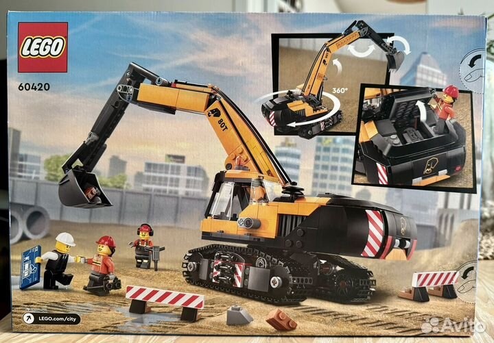 Lego City 60420 Строительный Экскаватор