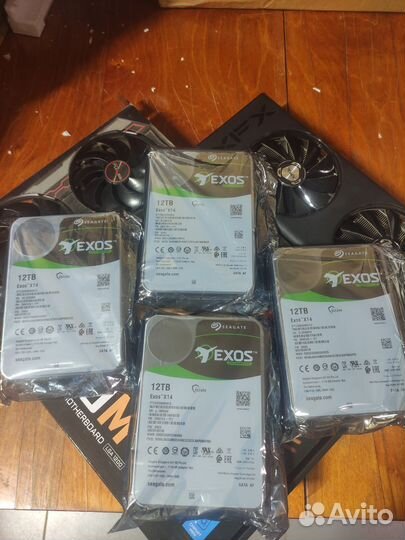 Жёсткие диски 12тб Exos Seagate x14