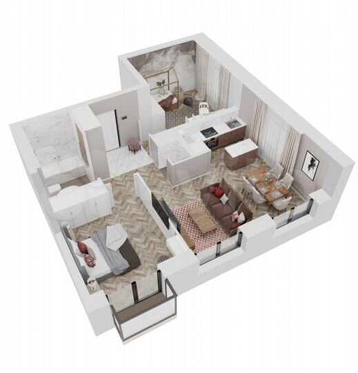 2-к. квартира, 65,6 м², 5/23 эт.