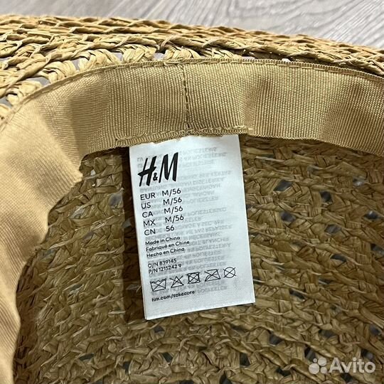H&M Шляпа/панама соломенная