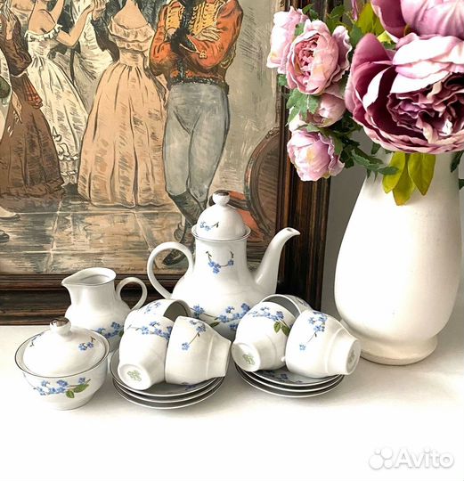 Кофейный сервиз ГДР henneberg jlmenau ильменау