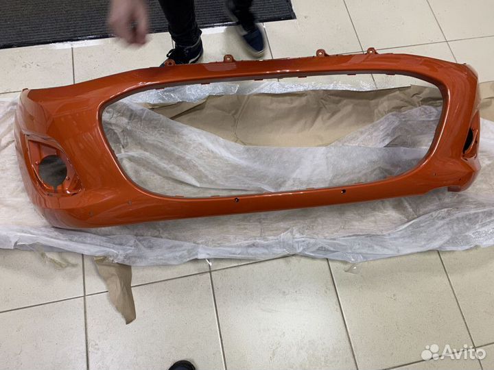Бампер LADA kalina Кросс цвет 111 (Апельсин)