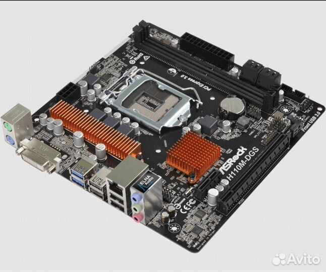 Комплект Asrock H110M-DGS R3.0+Intel Core i5-7400