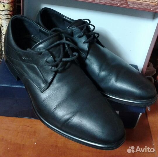 Мужские кожаные туфли Ecco tray р. 43