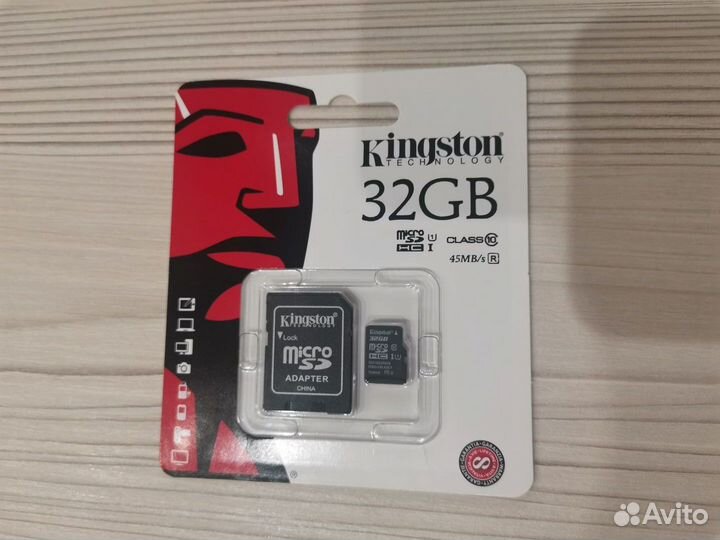 Карта памяти Kingston Micro sdhc 32 Гб