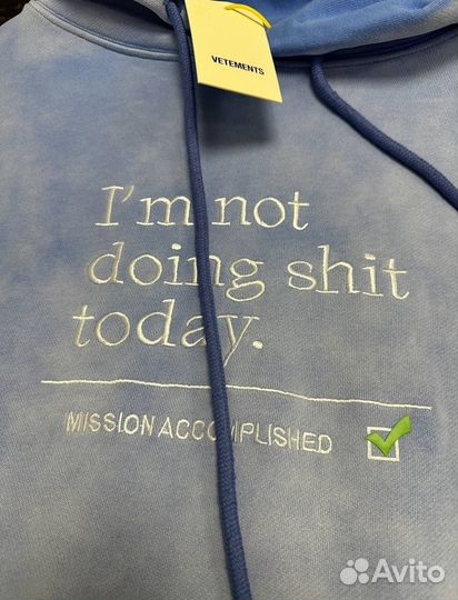 Худи Vetements Reincarnation Lux