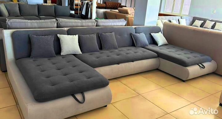 Угловой диван Валенсия антивандальный велюр