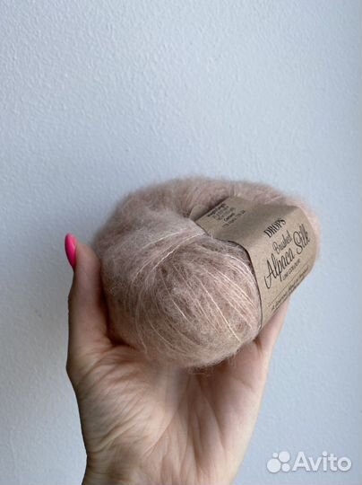 Пряжа drops Brushed Alpaca Silk, Air. Спицы drops