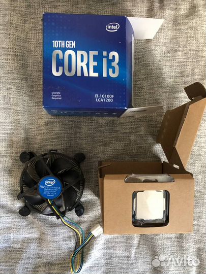 Intel core i3 10100f box