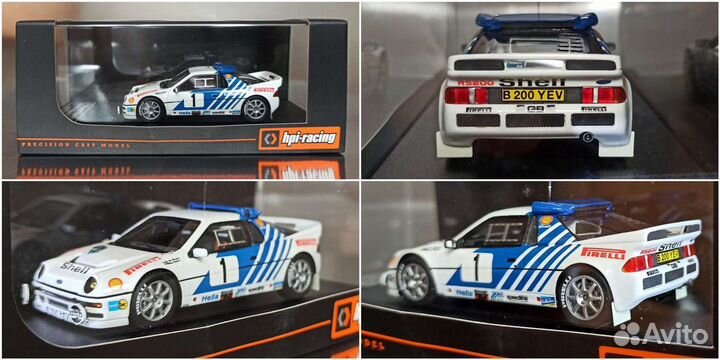 Ford RS 200 HPI Racing Mirage Rally 1/43