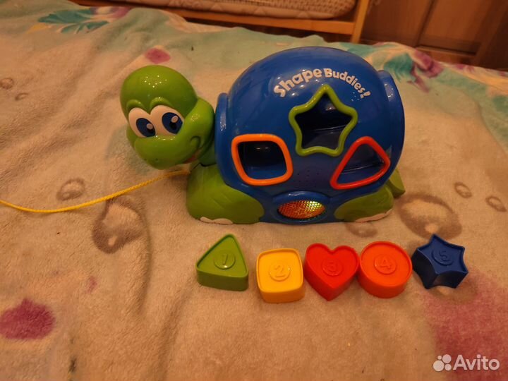 Каталка-сортер Shape Buddies Черепашка с пазлами