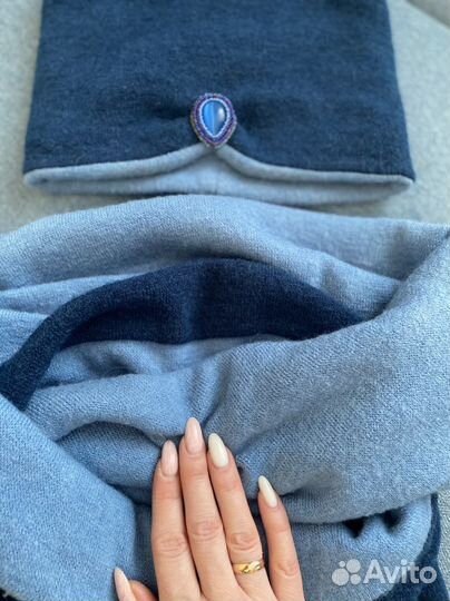 Шапка и снуд женский