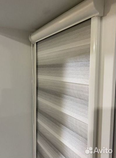 Рулонные шторы зебра в коробе рзк-5337
