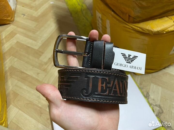 Мужской кожаный ремень