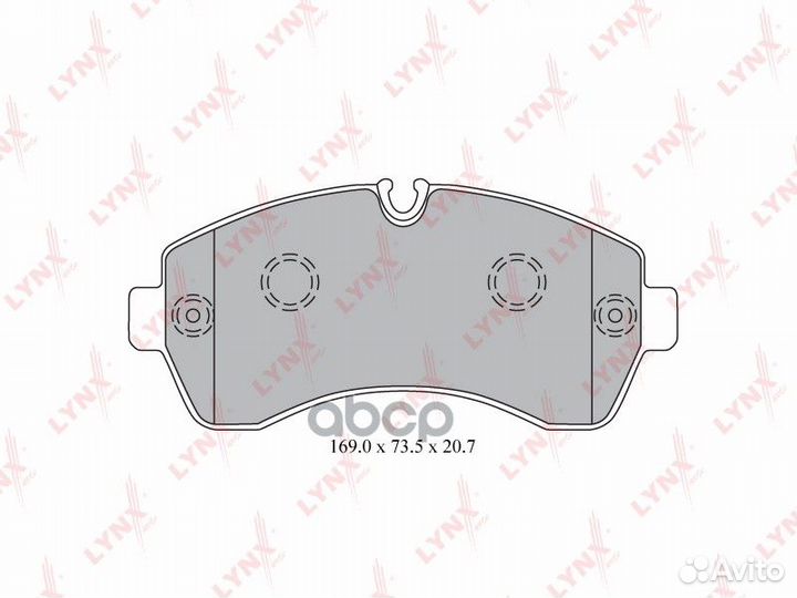 Колодки торм. диск. перед. BD-5343 lynxauto