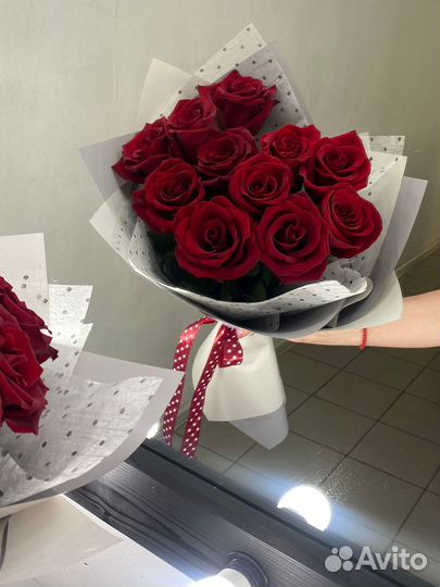 Роза черная магия 60см