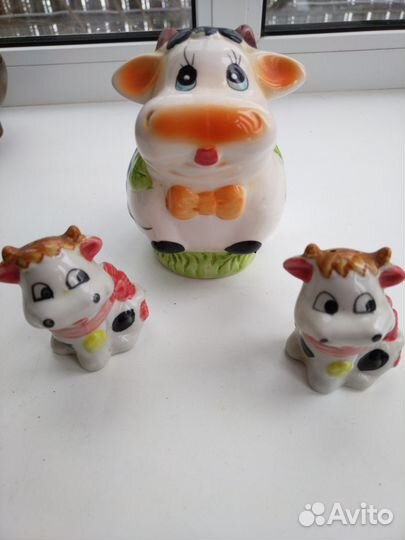 Керамические фигурки, вазочки