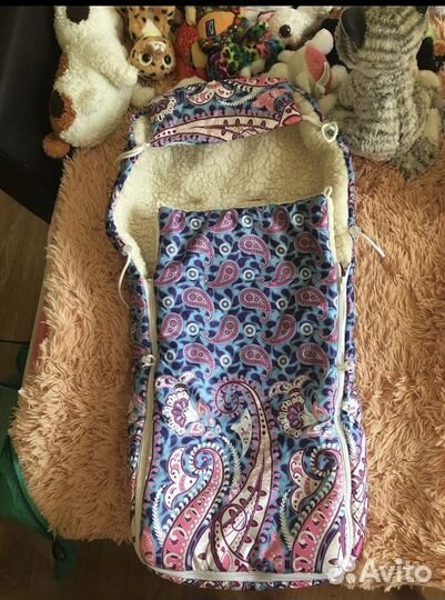 Конверт в коляску на овчине