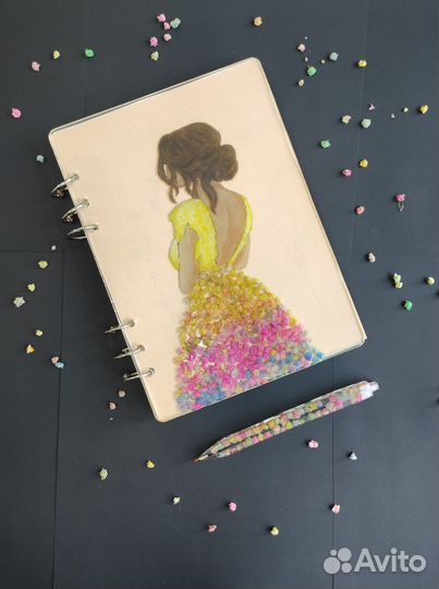 Блокнот из эпоксидной смолы 