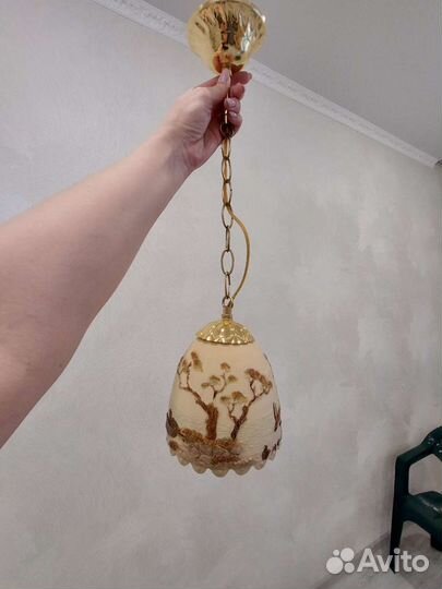 Люстра-торшер потолочная бу керамика